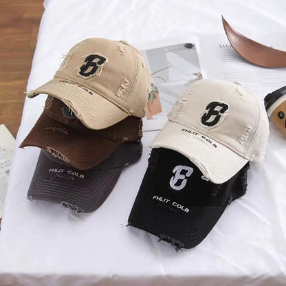 Vintage Letter Duckbill Baseball Cap