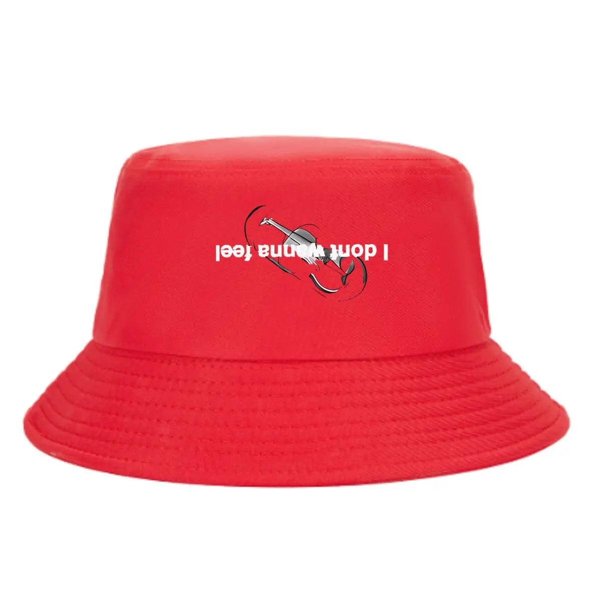 Double Lock Minimalist Line Art Winter Bucket Hat
