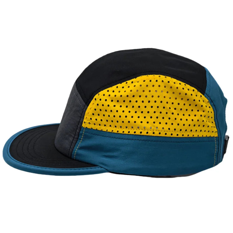 Ultralight Quick Dry Five Panel Snapback Cap