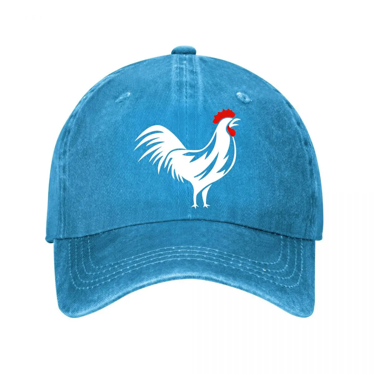 Vintage Rooster Washed Cotton Adjustable Baseball Cap