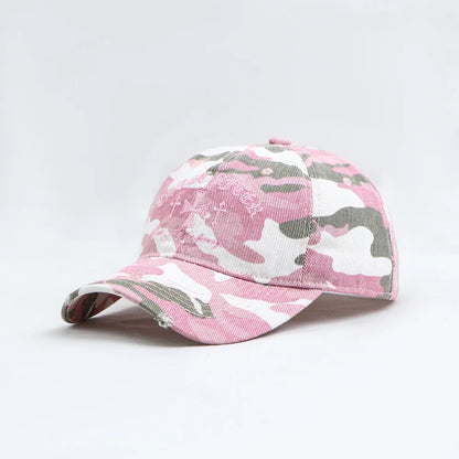 Cross-Stitch Camouflage Baseball Cap