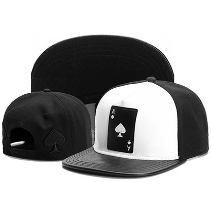 Ace of Spades Flat Brim Hat