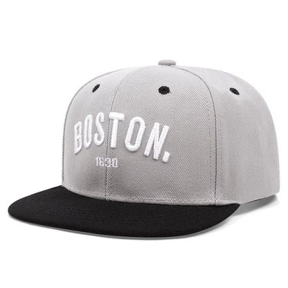 Boston Cotton Adjustable Hip-Hop Snapback