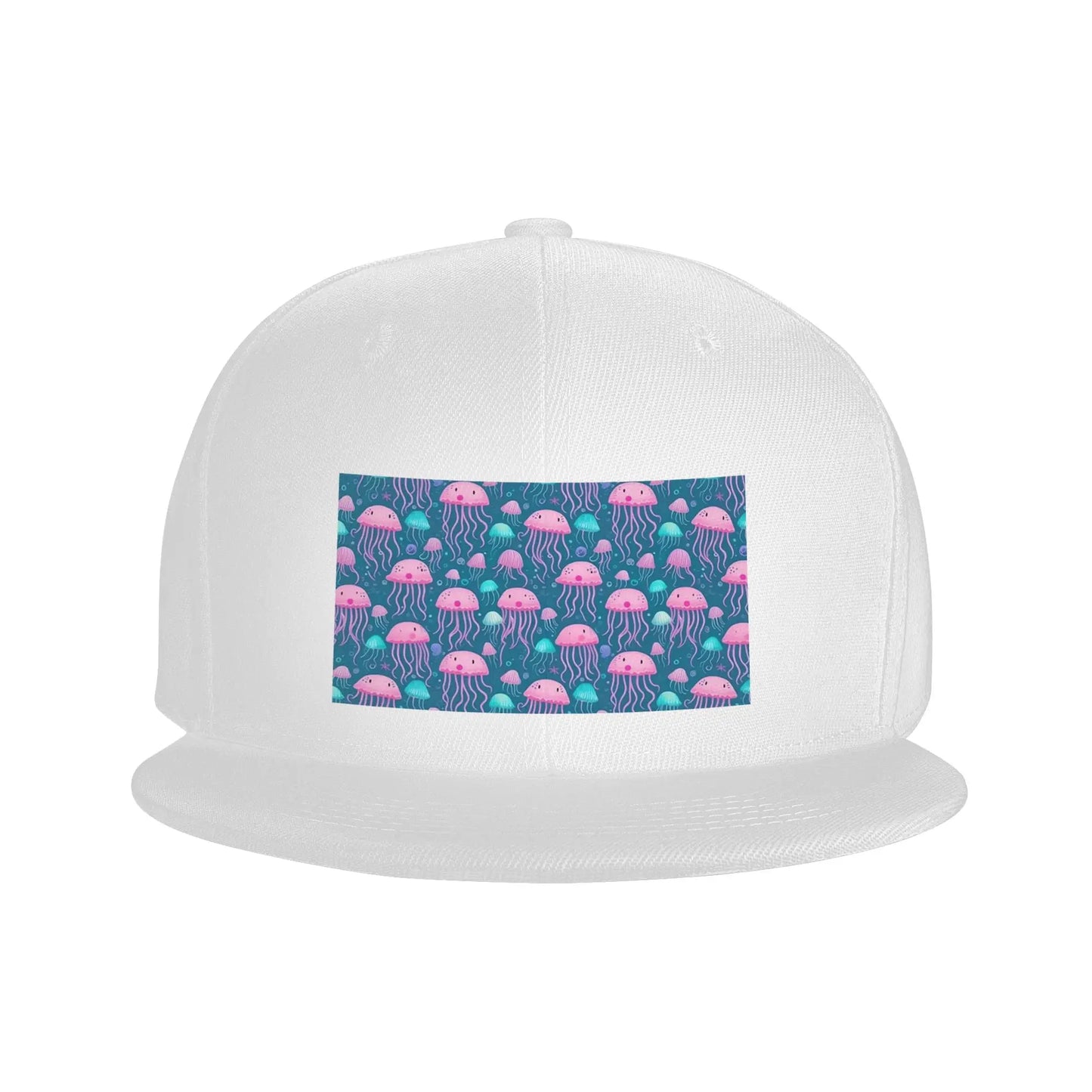 Elegant Jellyfish Marine Life Snapback Cap
