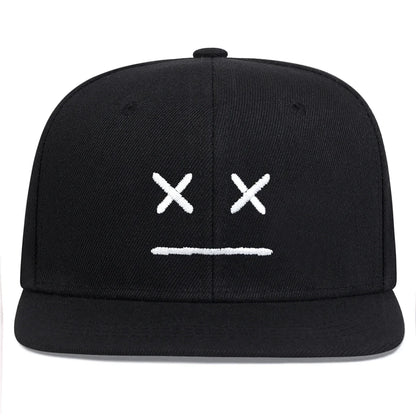 Unisex XX Smiley Face Embroidery Hip-hop Hats