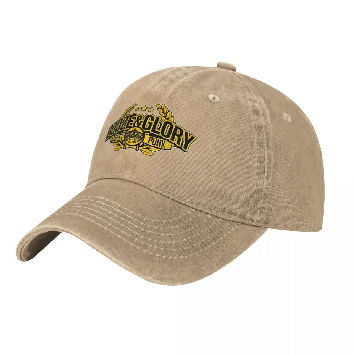 Booze Glory Skinhead Denim Outdoor Baseball Cap