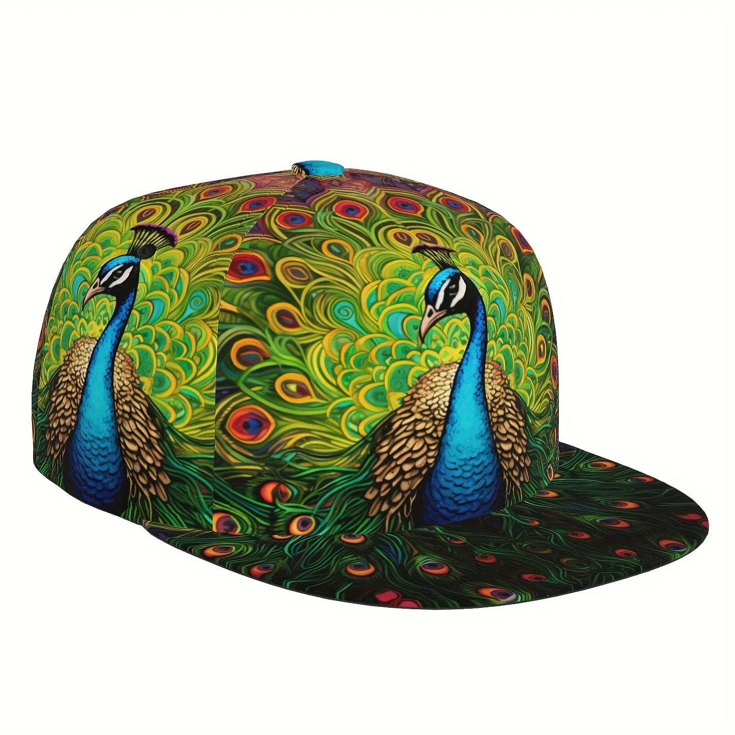 Peacock Design Breathable Adjustable Baseball Cap