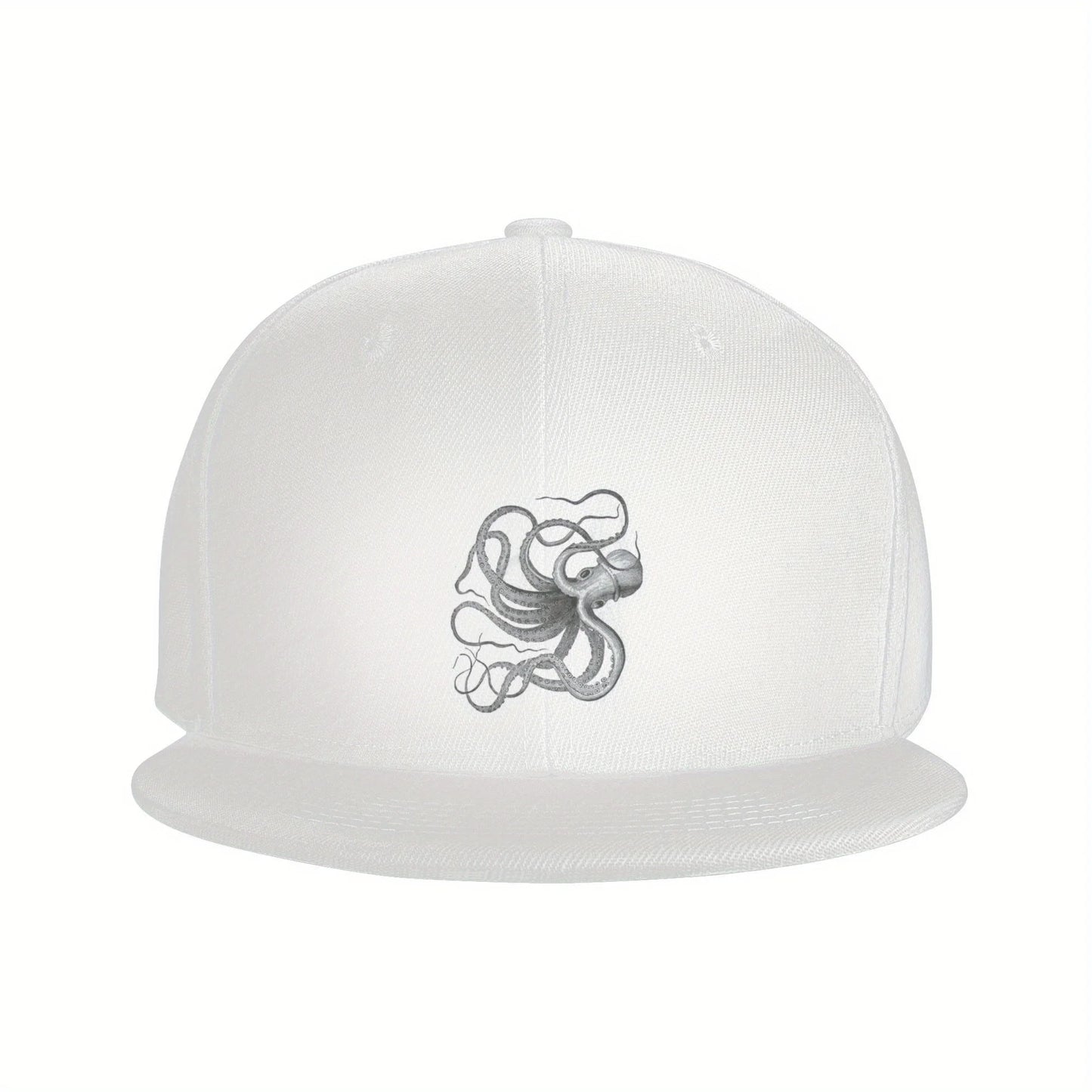 Vintage Nautical Octopus Art Outdoor Snapback Cap
