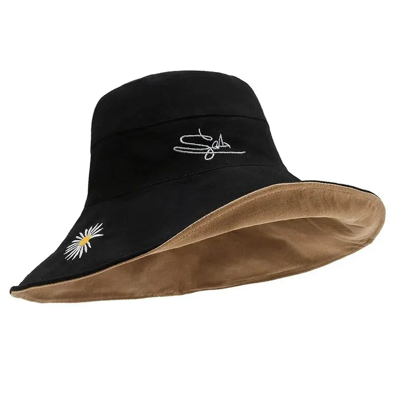 Unisex Large Brim Bucket Hat