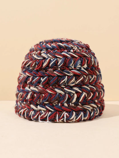 Vintage Pink Handmade Crochet Winter Bucket Hat