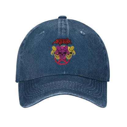 Death Thrash Metal Distressed Washed Baseball Cap