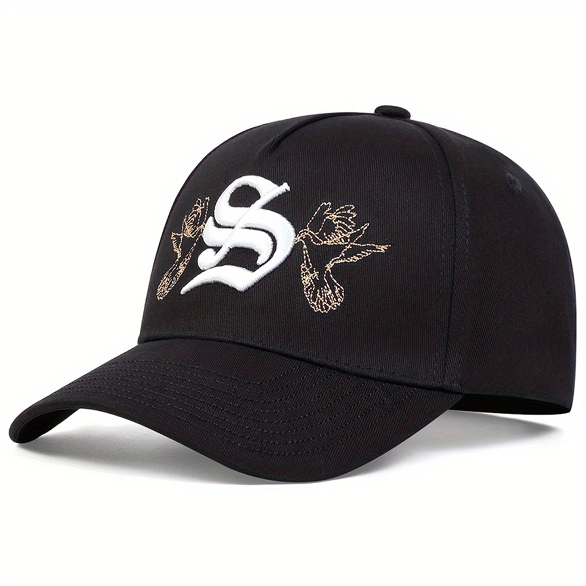 Unisex Personality S Letter Embroidery Snapback Baseball Caps