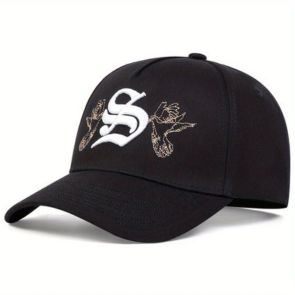 Unisex Personality S Letter Embroidery Snapback Baseball Caps