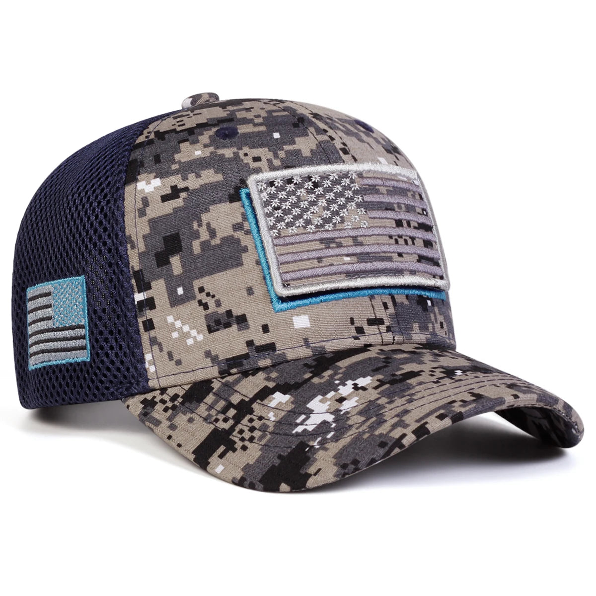 American Flag Camouflage Baseball Cap