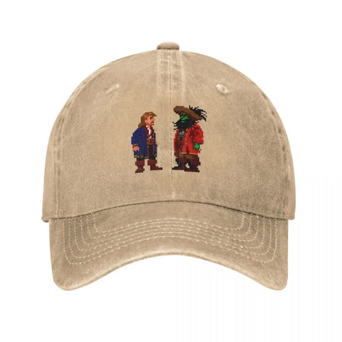 Guybrush LeChuck Monkey Island Distressed Denim Baseball Cap