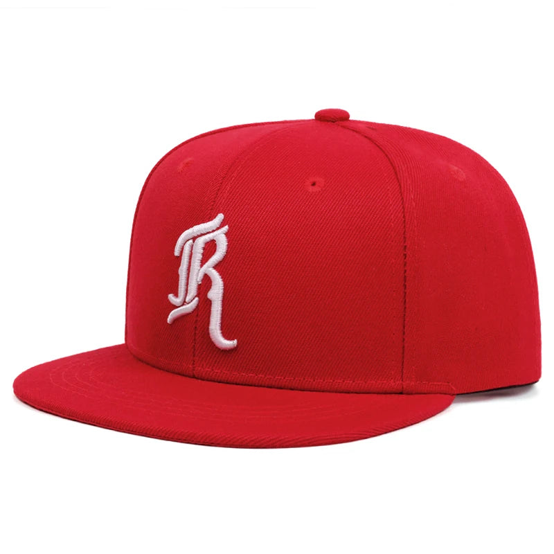 JR Embroidered Flat Edge Baseball Cap