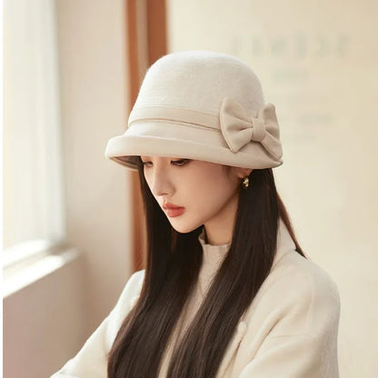 French Retro Woolen Fisherman Hat