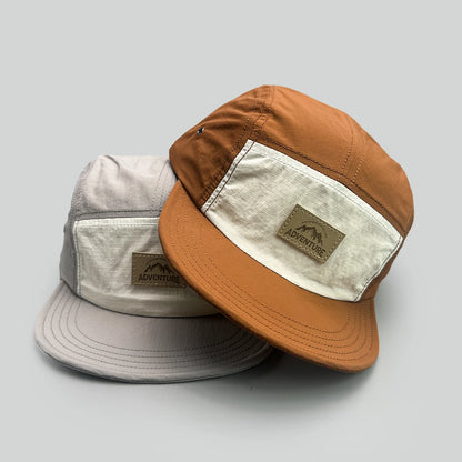 Quick Dry Letters Color Block Breathable Snapback Cap