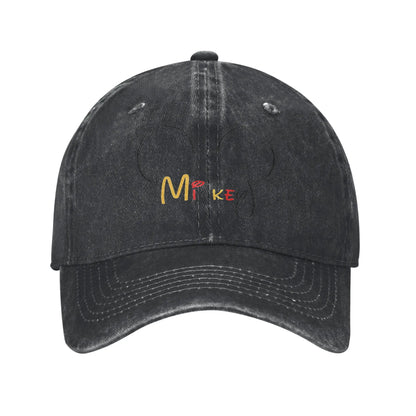 Mickey Mouse Cartoon Print Trucker Baseball Cap