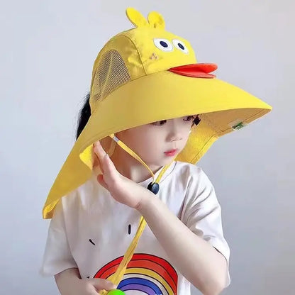 Kids Large Brim UV Bucket Hat