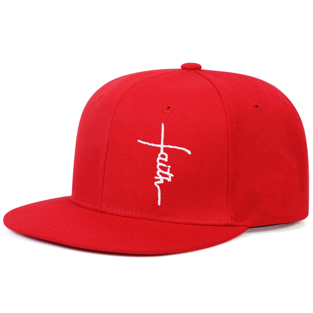 Unisex Faith Letter Cross Embroidery Hip-hop Hats