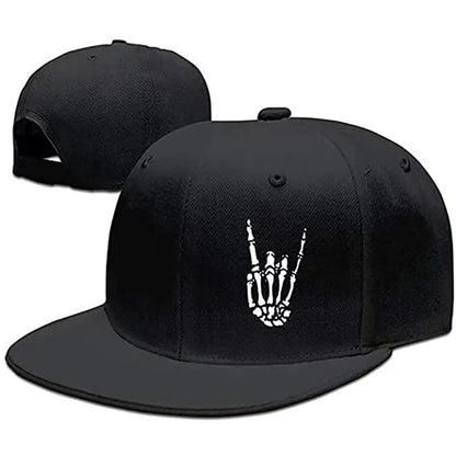 Unisex Skeleton Fingers printed Hip-hop Hats