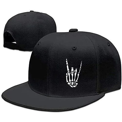 Unisex Skeleton Fingers printed Hip-hop Hats