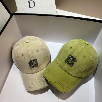 Korean Crystal 3D Letter Baseball Cap
