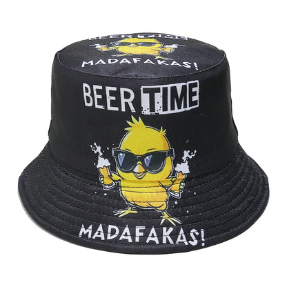 Gun Duck Pattern Bucket Hat