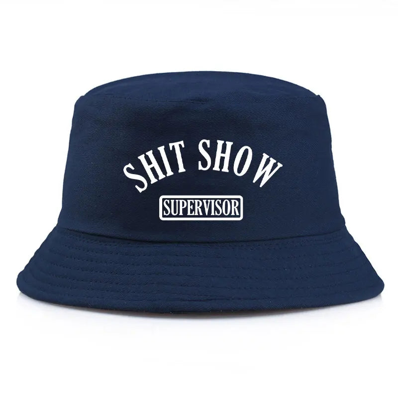 Shit Show Print Reversible Streetwear Bucket Hat