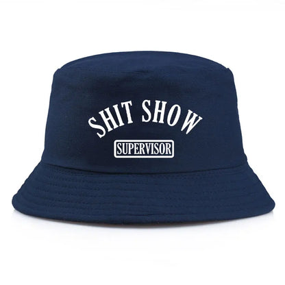 Shit Show Print Reversible Streetwear Bucket Hat