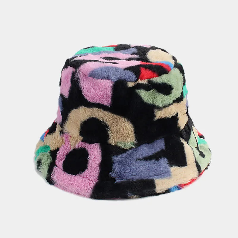 Colorful Digital Print Bucket Hat Women