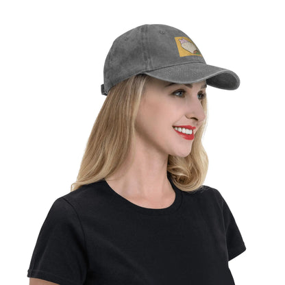 Asamimichaan Cute Asamimi Washed Denim Baseball Cap