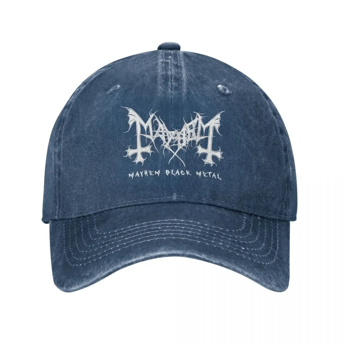 Mayhem Black Metal Denim Baseball Cap