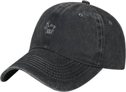 Funny Donkey Denim Washed Cotton Baseball Cap