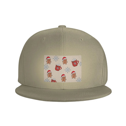 Christmas Tree Gingerbread Festive Casual Snapback Cap