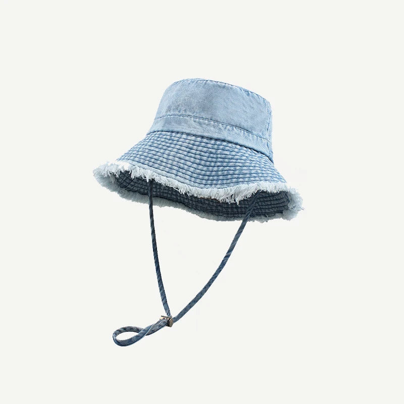 Leopard Print Wide Brim Unisex Sun Bucket Hat