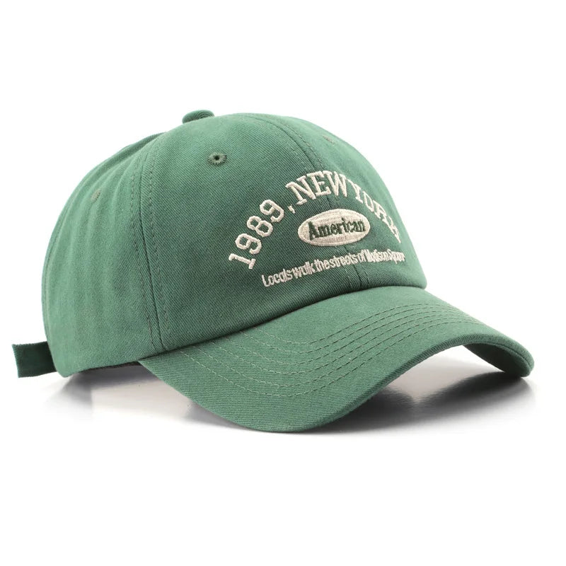 Letters Embroidered Unisex Cotton Baseball Cap