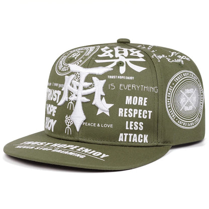 Le Dagger Graffiti Embroidery Snapback Cap
