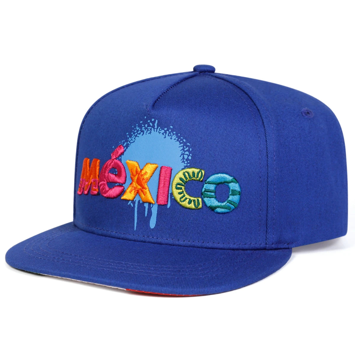 Mexico Letter Embroidery Snapback Cap