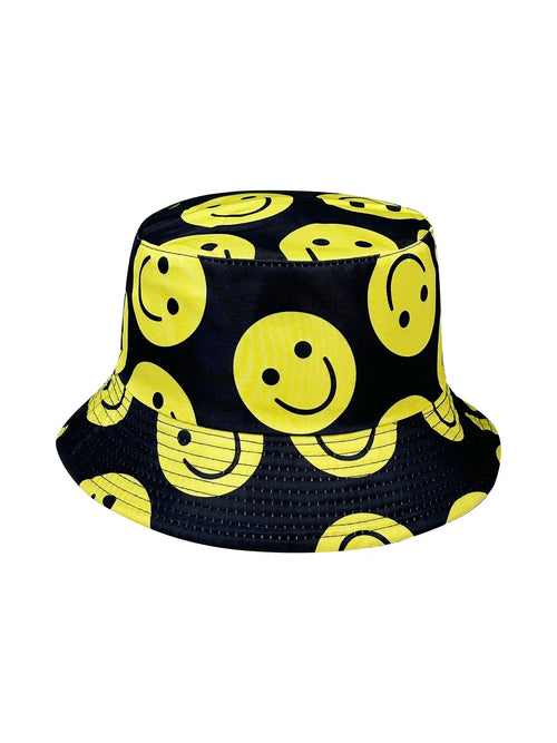 Reversible Smiley Face Bucket Hat