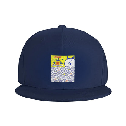 Battle Cats Cartoon Graphic Casual Snapback Cap