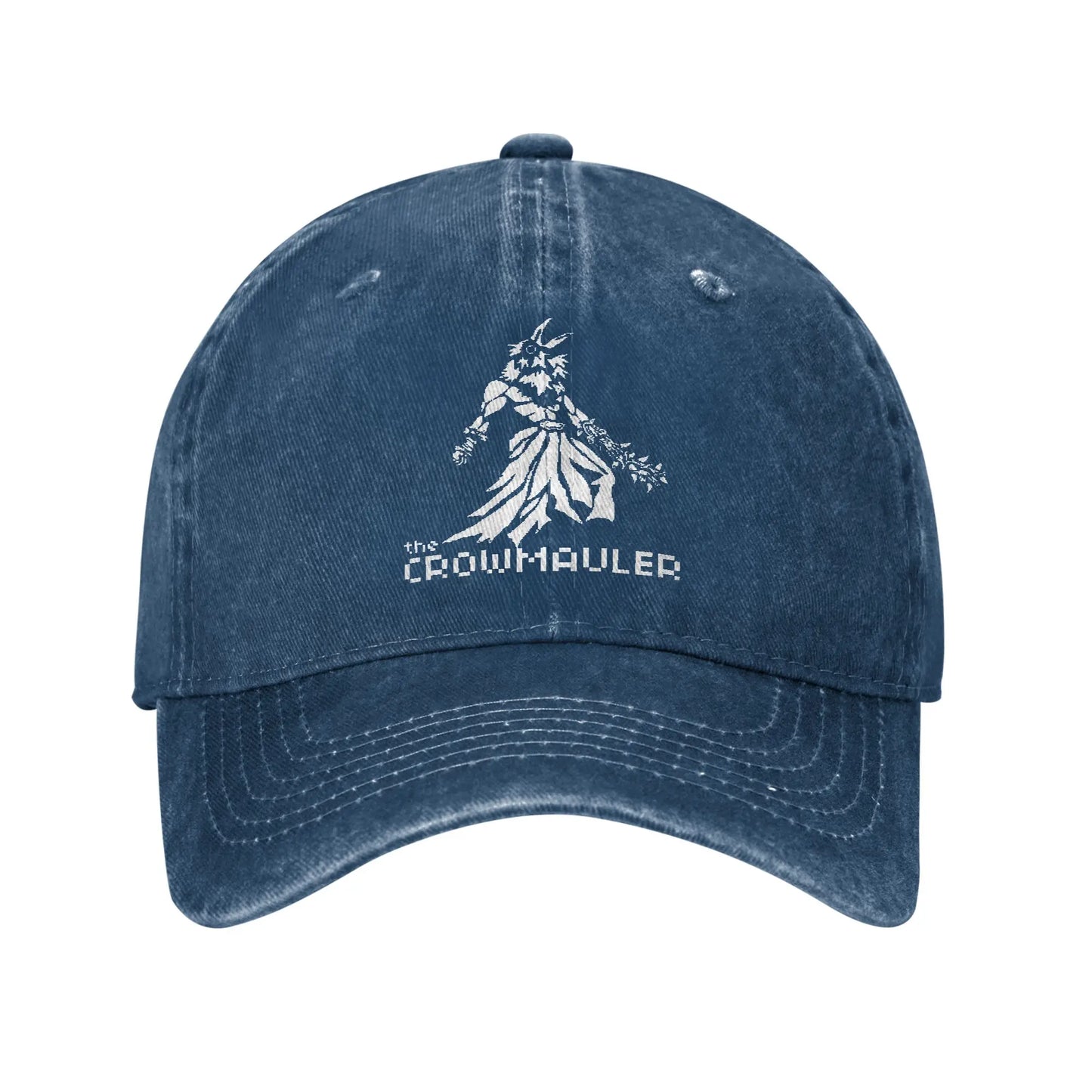Fashion Fear and Hunger Distressed Denim Baseball Cap