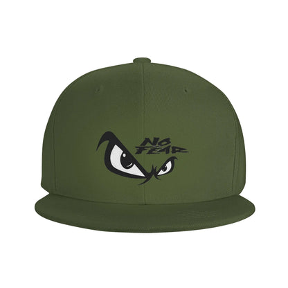 No Fear & Eyes Print Breathable Unisex Snapback Cap
