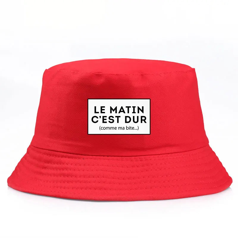 Funny French Quote Reversible Bucket Hat