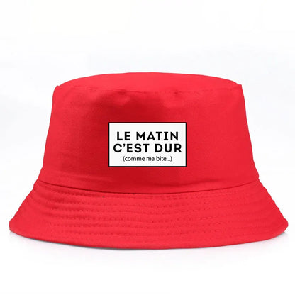 Funny French Quote Reversible Bucket Hat