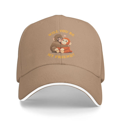 Baby Monkey Punch Friend Kpop Streetwear Baseball Cap