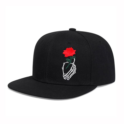 Skull Embroidered Hip Hop Baseball Hat