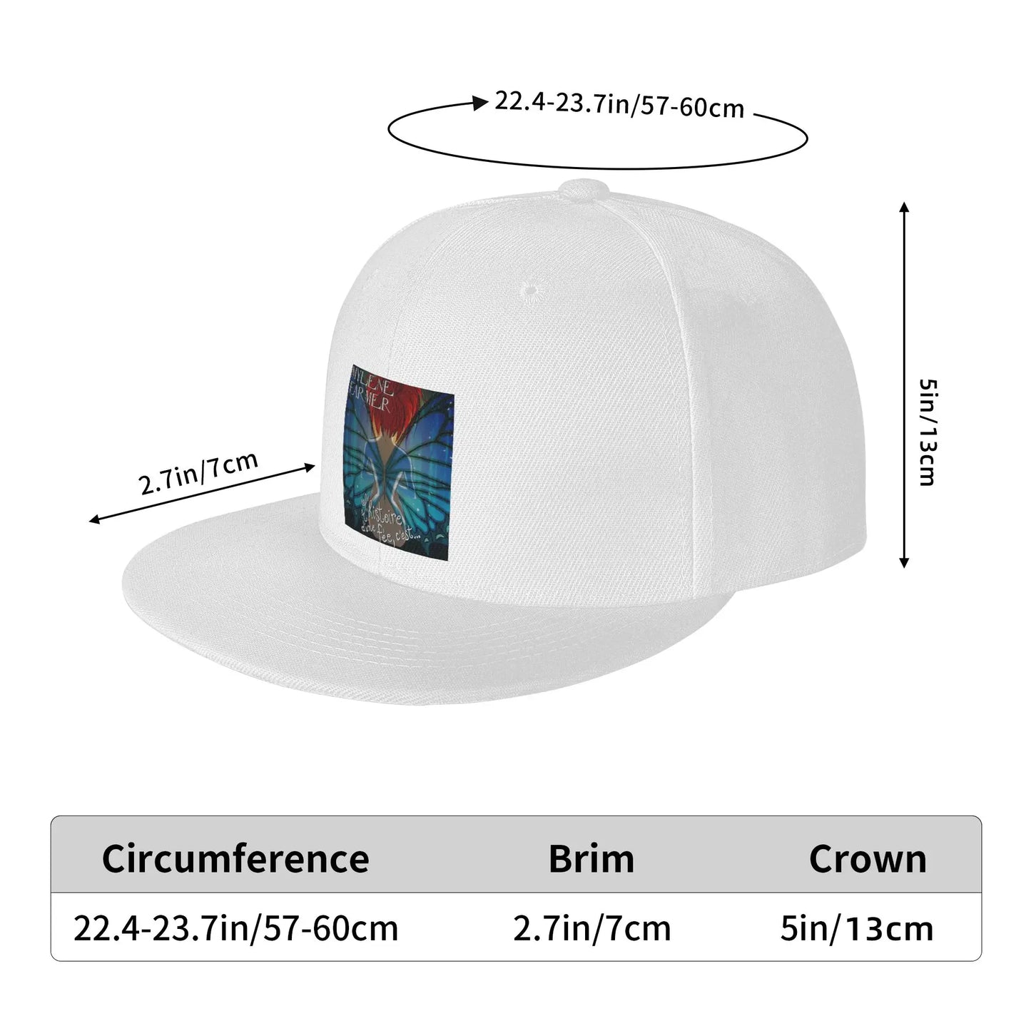 Mylene Farmer French Singer Iconic Music Snapback Cap