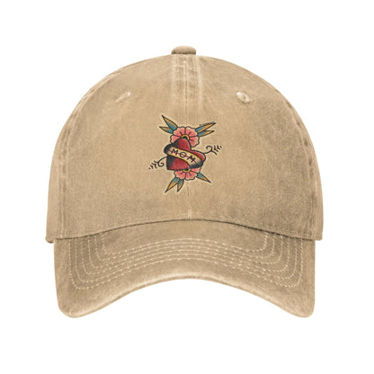 Ed Hardy Mom Heart Washed Trucker Snapback Baseball Cap